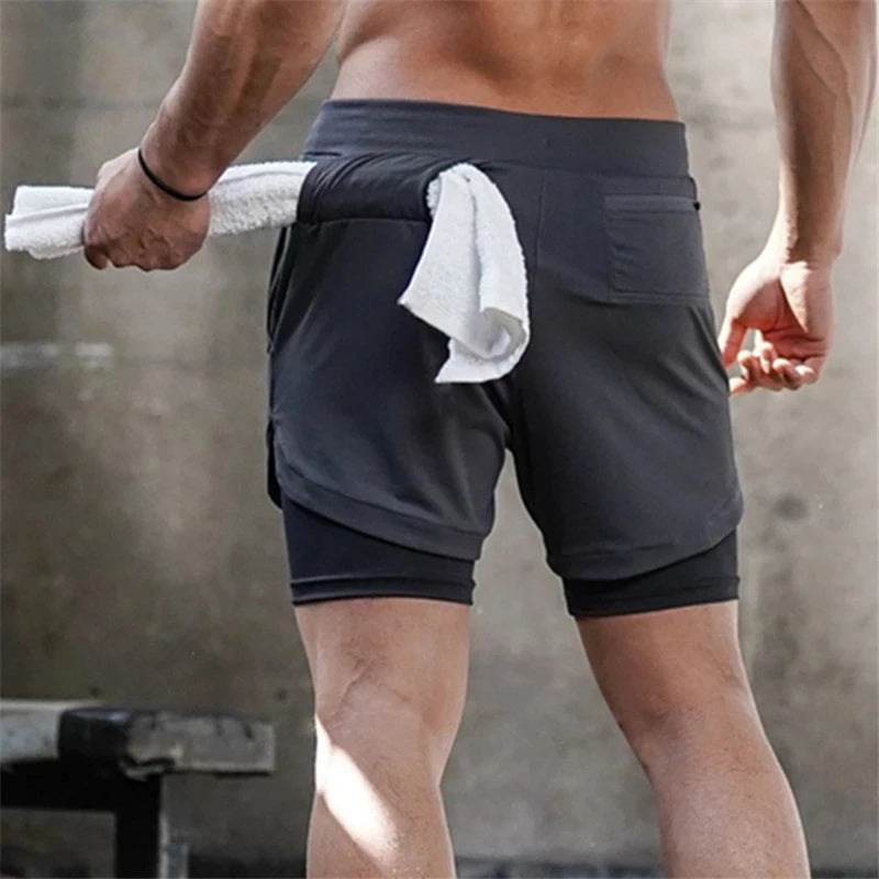 Men’s 2-in-1 Running Shorts – GYM, Fitness y Entrenamiento