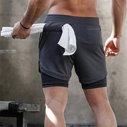 Men’s 2-in-1 Running Shorts – GYM, Fitness y Entrenamiento