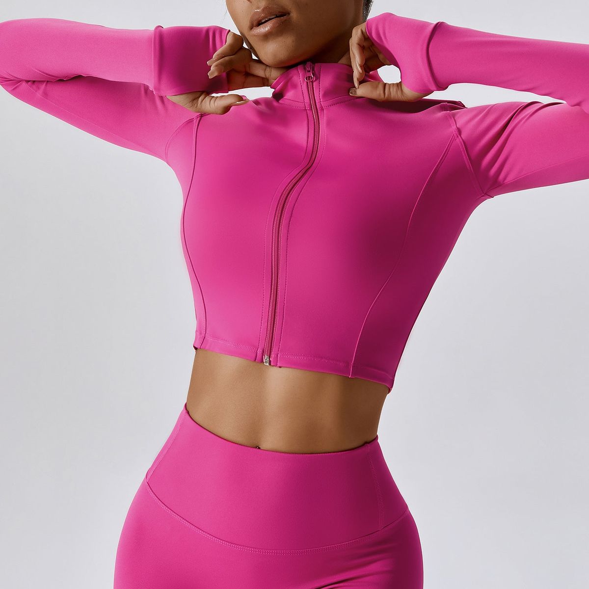 Conjunto Deportivo Mujer 4 Piezas Sin Costuras – Yoga, Running y Gimnasio